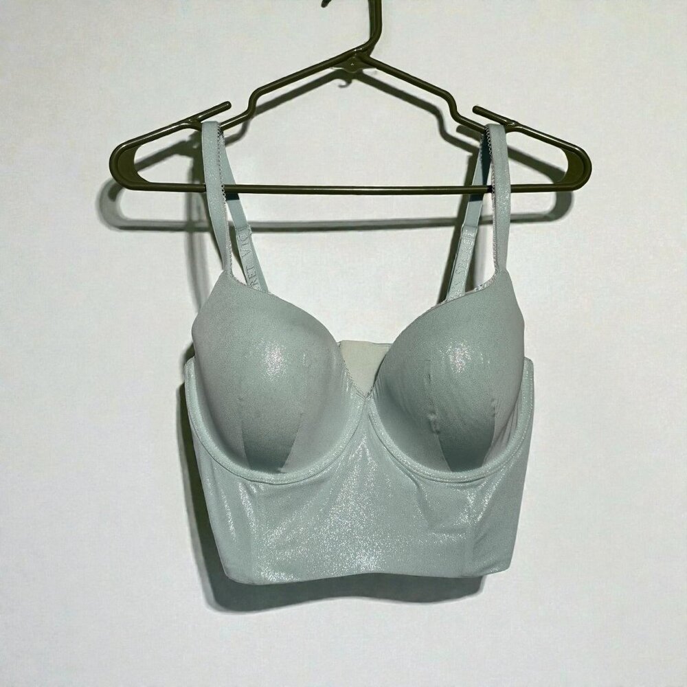 Victoria's Secret Blue Shimmer Bra 34 DD NWOT